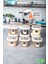 Aes Home Kırılmaz Kare Erzak Saklama Kabı Beyaz 0,55 Lt x 9 Adet 9'lu Set (6'lı Kaşık Seti ve Etiket Hediyeli) 1