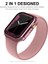 Apple Watch Serisi 7 41 mm. Enkay Hat-Prens 2 1 Adet Çerçeve + 9 H Temperli Cam Kılıf (Pembe) (Yurt Dışından) 2