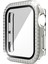Çift Sıra Elmas Pc + Temperli Cam Saat Kılıf Apple Watch Serisi 6 & Se & 5 & 4 40 mm. (Gümüş) (Yurt Dışından) 1