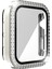 Çift Sıra Elmas Pc + Temperli Cam Saat Kılıf Apple Watch Serisi 6 & Se & 5 & 4 40 mm. (Gümüş) (Yurt Dışından) 2