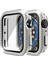 Çift Sıra Elmas Pc + Temperli Cam Saat Kılıf Apple Watch Serisi 6 & Se & 5 & 4 40 mm. (Gümüş) (Yurt Dışından) 4