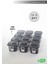 Aes Home Kırılmaz Kare Erzak Saklama Kabı Füme 0,55 Lt x 12 Adet 12' Li Set (6'lı Kaşık Seti ve Etiket Hediyeli) 2