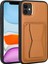 Apple iPhone 12 Standlı Kılıf Destekli Ayrılabilir Kart Tutuculu Kılıf Pu Orijinal Deri Cardsafe 1