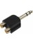 2rca Dişi - 6.3mm Stereo Jak Çevirici 2
