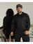 Sevgili Çift Kombini Oversize Scuba Kapşonlu Sweatshirt 1