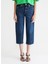 Yüksek Bel Düz Paça Regular Fit Indigo Kadın Denim Pantolon K-Rıver 2
