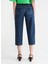 Yüksek Bel Düz Paça Regular Fit Indigo Kadın Denim Pantolon K-Rıver 5