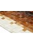 Karamel Rengi Çok Renkli Doğal Dana Derisi Patchwork Halı 120 x 180 cm 2