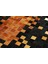 Karamel Rengi Doğal Dana Derisi Patchwork Halı 120 x 180 cm 2