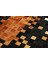 Karamel Rengi Doğal Dana Derisi Patchwork Halı 240 x 340 cm 2
