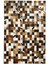 Kahverengi Dana Derisi Patchwork Halı 120 x 180 cm 1