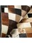 Kahverengi Dana Derisi Patchwork Halı 120 x 180 cm 2