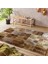 Kahverengi Krem Bronz Dana Derisi Halı 80 x 150 cm 2