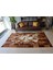Kahverengi Doğal Dana Derisi Patchwork Halı 200 x 300 cm 1