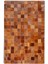 Kahverengi Doğal Dana Derisi Patchwork Halı 80 x 150 cm 1