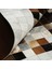 Krem Dana Derisi Patchwork Halı 80 x 150 cm 4