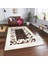 Krem ve Kahverengi Patchwork Doğal Dana Derisi 80 x 150 cm 2