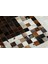Krem ve Kahverengi Patchwork Doğal Dana Derisi 160 x 230 cm 4