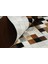 Krem ve Kahverengi Patchwork Doğal Dana Derisi 160 x 230 cm 5