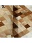 Krem & Kahverengi Dana Derisi Patchwork Halı 200 x 300 cm 2