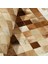 Krem & Kahverengi Dana Derisi Patchwork Halı 200 x 300 cm 5