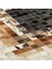 Krem & Kahverengi Dana Derisi Patchwork Halı 200 x 300 cm 5