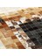 Krem & Kahverengi Dana Derisi Patchwork Halı 160 x 230 cm 3