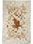Krem & Kahverengi Doğal Dana Derisi Patchwork Halı 80 x 150 cm 1