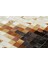 Krem & Siyah Dana Derisi Patchwork Halı 170 x 240 cm 3