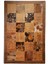 Hamlaklı Doğal Dana Derisi Patchwork Halı 120 x 180 cm 1