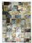 Çok Renkli & Gold Varaklı Dana Derisi Patchwork Halı 170 x 240 cm 1