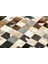 Siyah & Karamel Rengi Dana Derisi Patchwork Halı 80 x 150 cm 3
