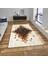 Krem Dana Derisi Patchwork Halı 80 x 150 cm 3