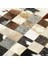 Karışık Renkli Dana Derisi Patchwork Halı 140 x 200 cm 4