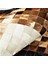 Siyah & Kahverengi Kare Desenli Dana Derisi Patchwork Halı 240 x 340 cm 3