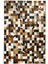 Çok Renkli Doğal Dana Derisi Patchwork Halı 160 x 230 cm 1