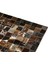 Kahverengi & Krem Doğal Dana Derisi Patchwork Halı 80 x 150 cm 3