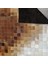 Kahverengi & Krem Dana Derisi Patchwork Halı 140 x 200 cm 4