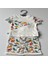 Oeko-Tex Class Erkek Bebek 2'li Takım, Kısa Kol Parçalı Çıtçıtlı T-Shirt, Paça Katlı Şort Cotton Çıtçıtlı 4