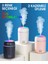 H2O Humidifier Hava Nemlendirici Oda Araç Ortam Nemlendirici Işıklı 3 Farklı Renk Buhar Makinesi 4