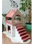 Dekoratif Ahşap Kedi Evi Teraslı 2 Katlı Merdivenli Kedi Evi Pembe - Beyaz 1