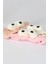 Baykuş Peluş Bandana Makyaj Spa Saç Bandı Pembe 2