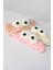 Baykuş Peluş Bandana Makyaj Spa Saç Bandı Pembe 3