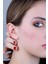Gümüş Rose Sade Ear Cuff Kıkırdak Küpe 1