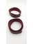 Bordo Renk Çiftli Dikmeli 80 cm x 2 cm x 2 Adet Deri Çanta Sapı 1