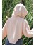 Kapüşonlu Yan Dekolteli Sweat Somon - P-019669 4