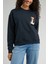 Loose Fit Rahat Kesim Pamuk Bisiklet Yaka Sweatshirt10 1