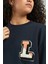 Loose Fit Rahat Kesim Pamuk Bisiklet Yaka Sweatshirt10 2