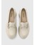 Bej Deri Kadın Ayakkabı 5