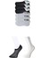 Siyah ve Beyaz Erkek Görünmez Çorap 6 Çift 1